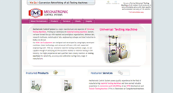 Desktop Screenshot of mechatronicindia.com